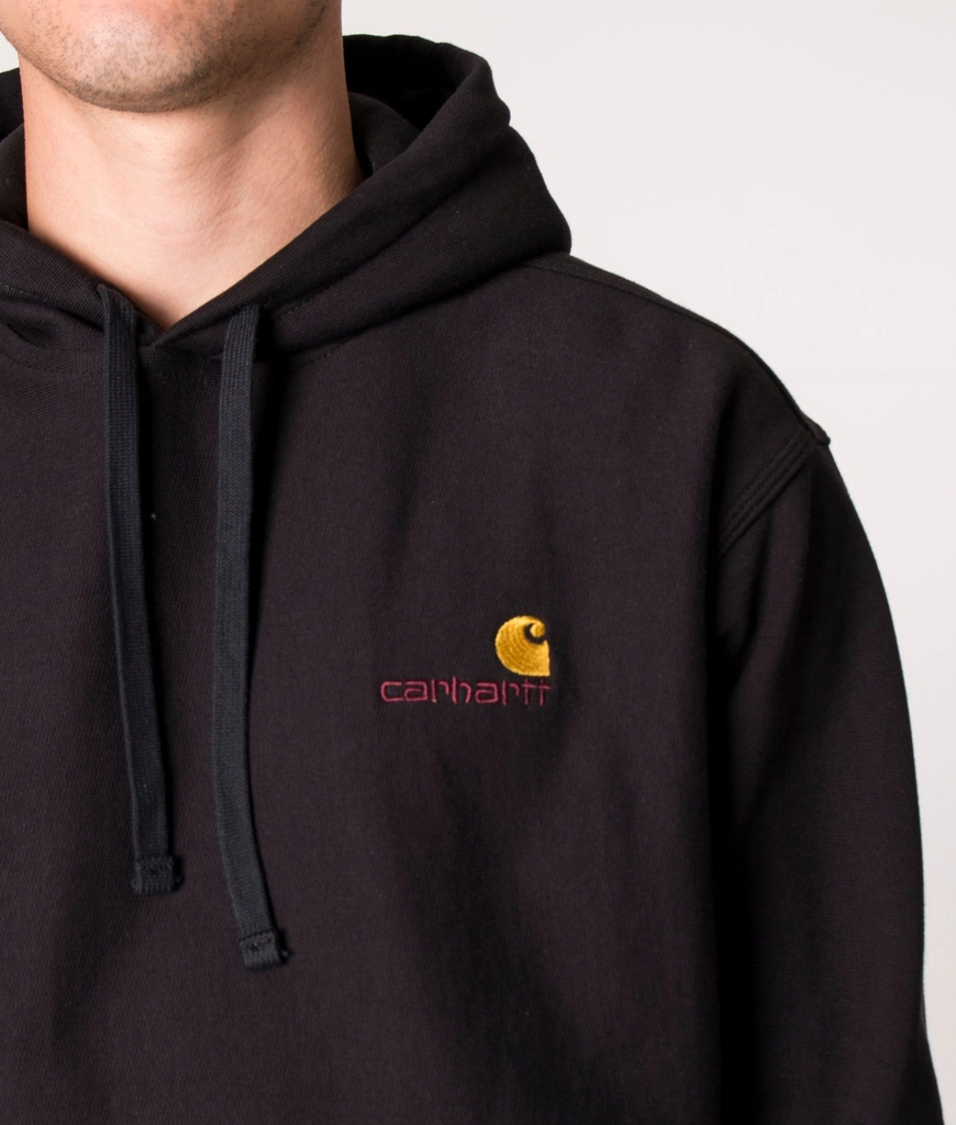Carhartt WIP Mens Relaxed Fit American Script Hoodie